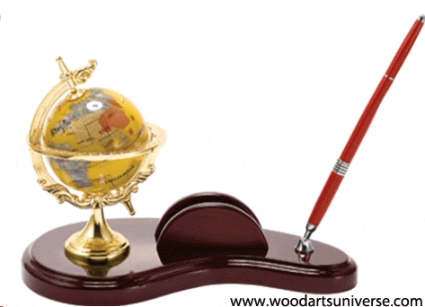 Globe Pen Stand with Card Holder WAUSBHB100560