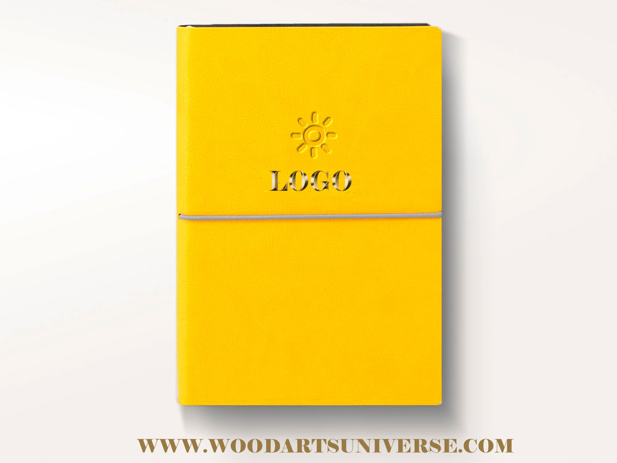 SMART LEATHER NOTEBOOK GOLD WAUGOLD3