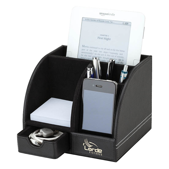 Customized Leatherette Desk Organizer WAUCUST20389
