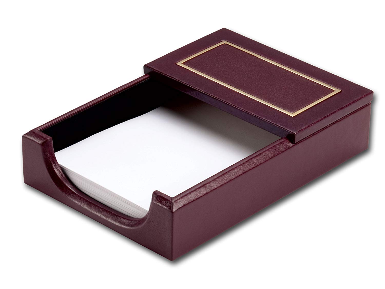 Burgundy Gold Tooled  Leather 4 X 6 Memo Holder WAUCUSTA15093