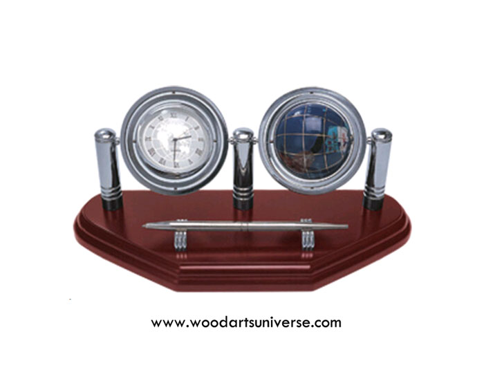 Globe Clock With Stylish Pen Stand WAUSGUB01902P