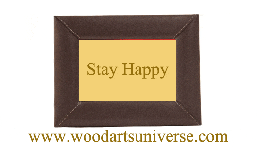 Chocolate Brown Leather Picture Frame,  5 X 7 Inch  WAUCUSTA3417