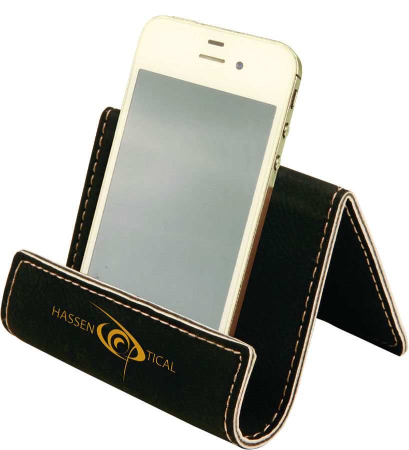 Black Leather Cell Phone Holder WAULG99