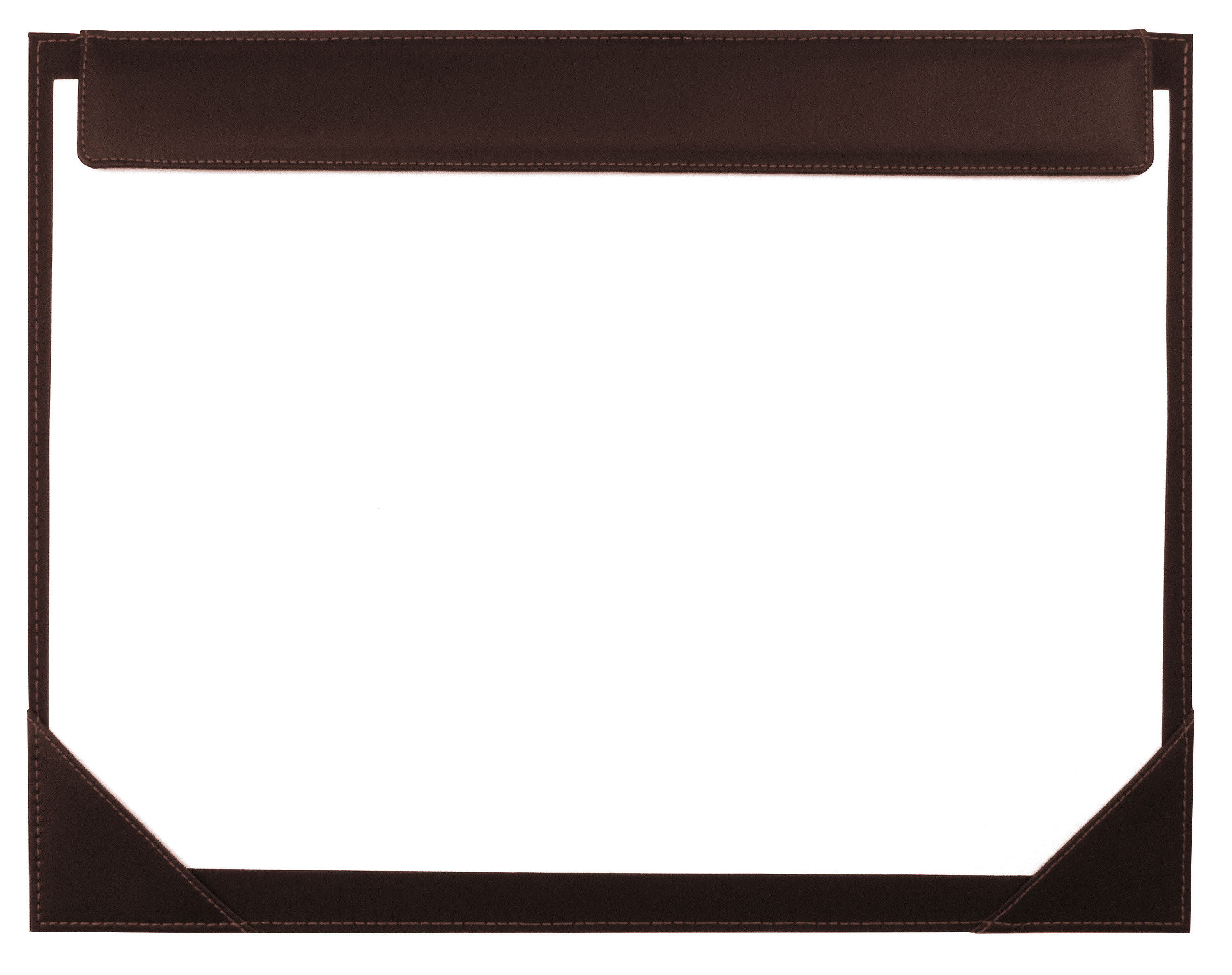 Chocolate Brown Leather Desk Pad Blotter, A3 Protector Writing Mat  WAUGRW71391